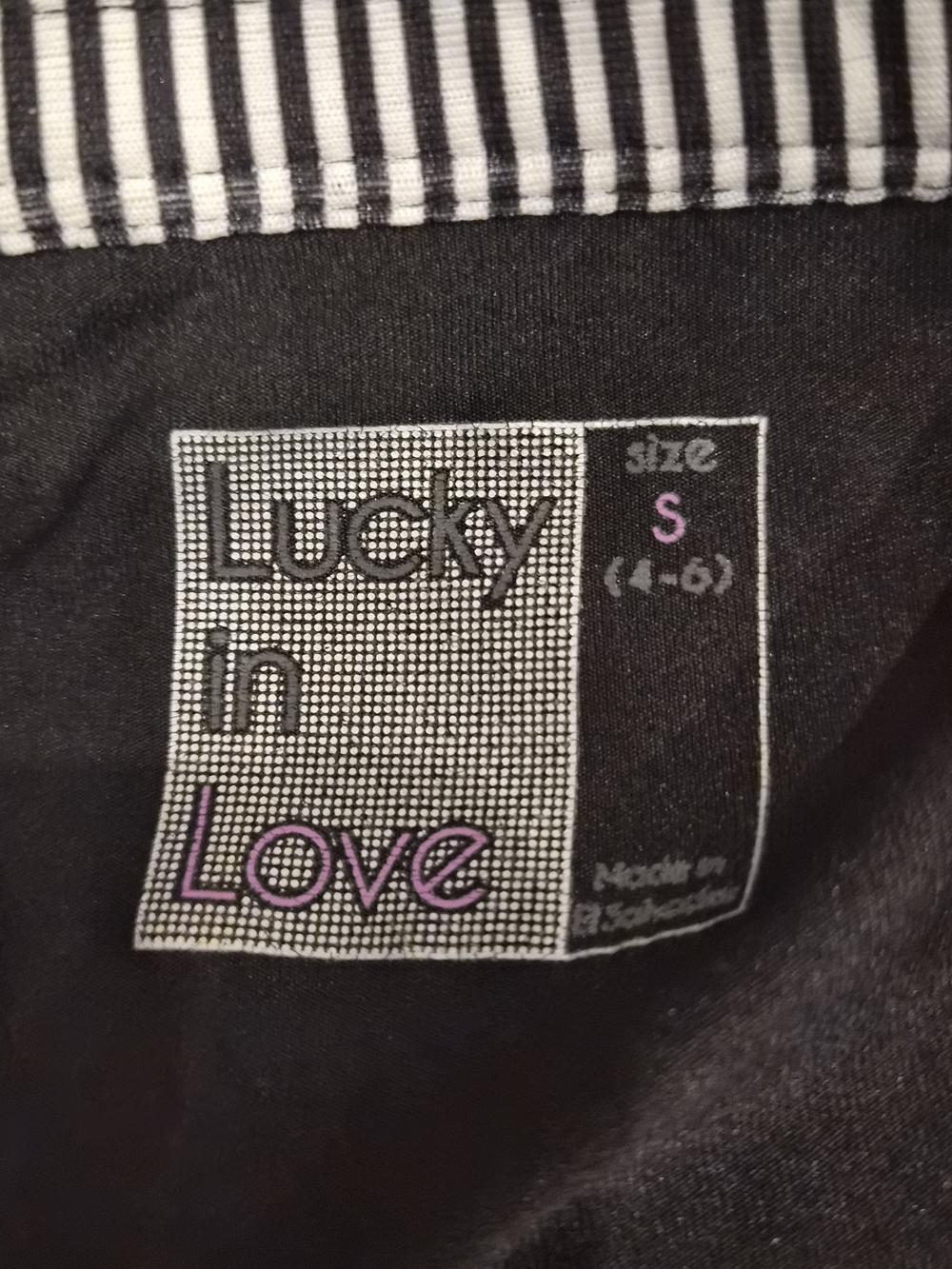 3 Piece Black -Lucky In Love Tennis Tank. Black/White Tiered Skirt w/ Jacket - S - Picture 6 of 9